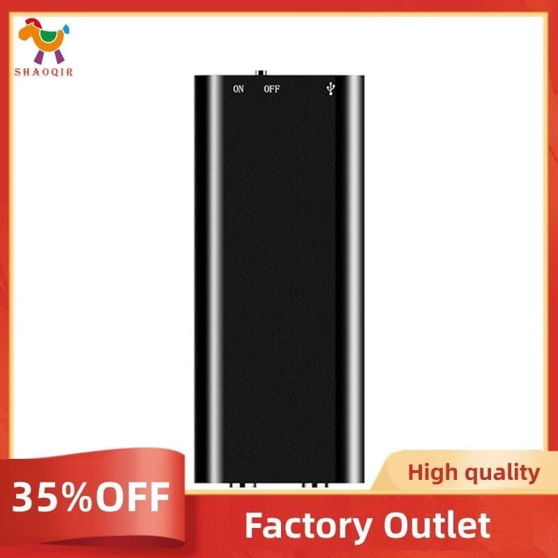 Gravador De Voz Ultrafino Digtal Som Ativado Ditafone Ruído Reduzir Registro Criptografia MP3 Player