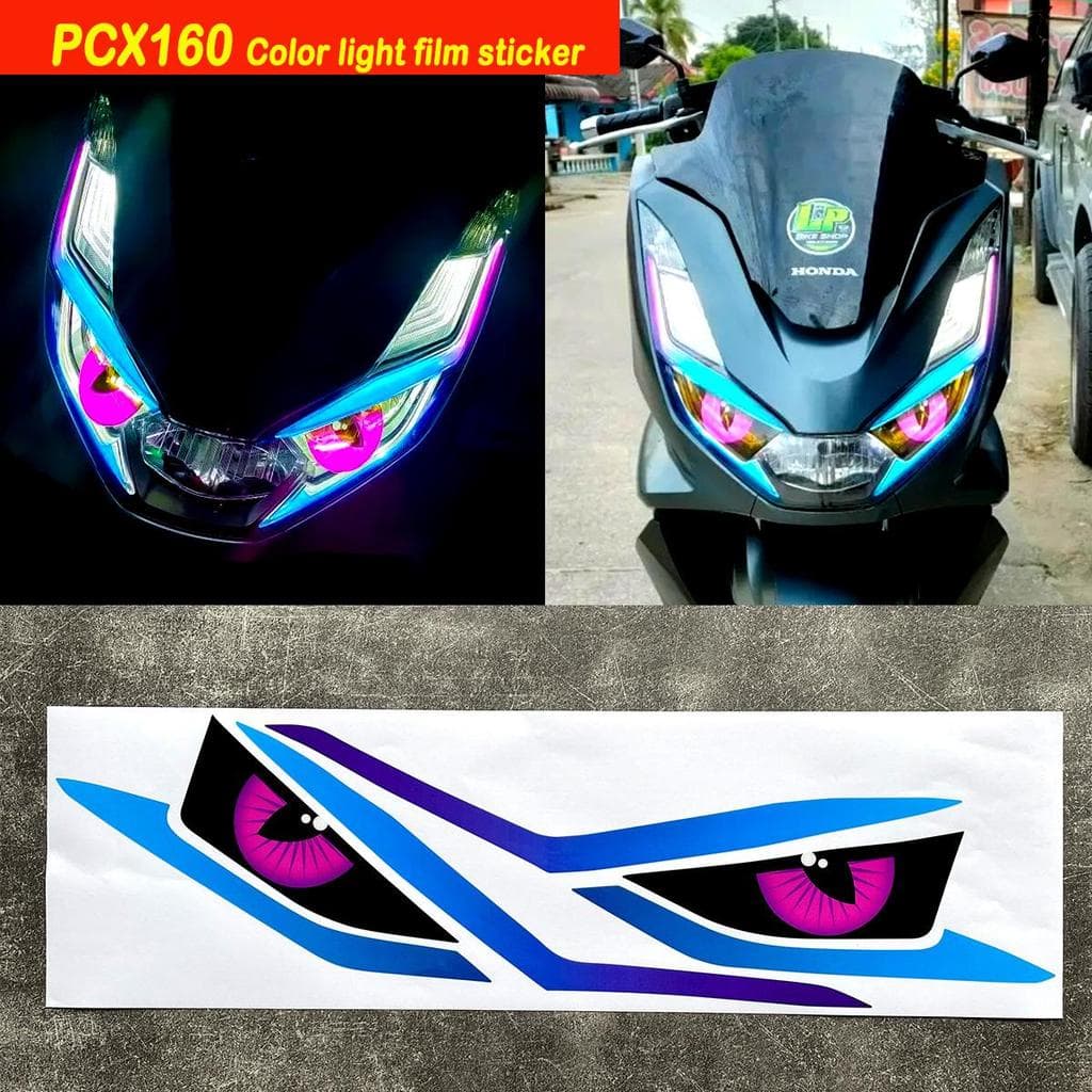 Para Honda PCX160 Especial Motocicleta Mod Adesivo Farol Filme Olho Amortecedor Roda Hub Reflexivo
