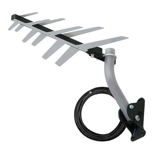 Antena Externa Digital Para Tv 2 Em 1 Completa Dtv-1500 Full HD UHF