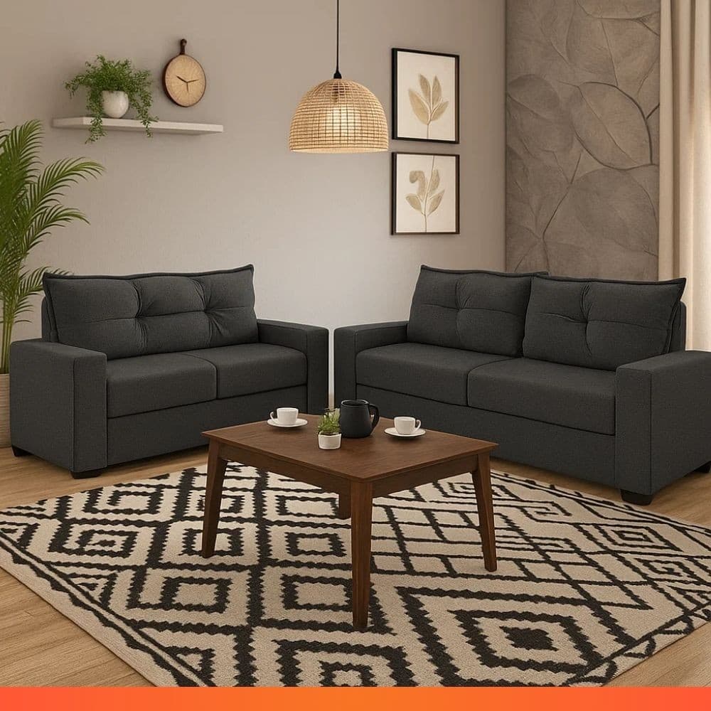 Estofado Sofá Turquia Suede 3 e 2 Lugares