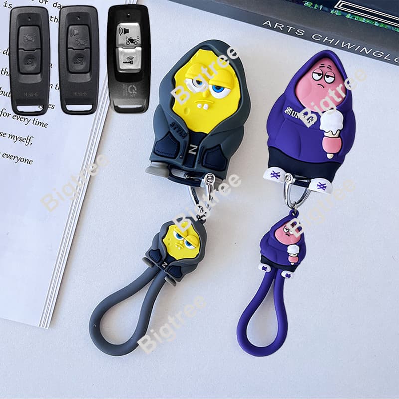 Capa De Chave Remota Inteligente De Desenho Animado De Motor Para Honda Scoopy 2023 Vario 160 125 2022 Pcx 160 Adv 160 3