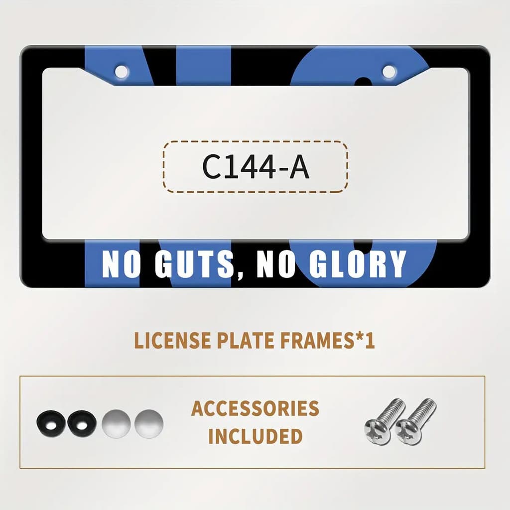 Parafuso humorístico esta placa frontal em polegadas. Maior A moldura da frase O veículo 2x O grande padrão aplicável é 