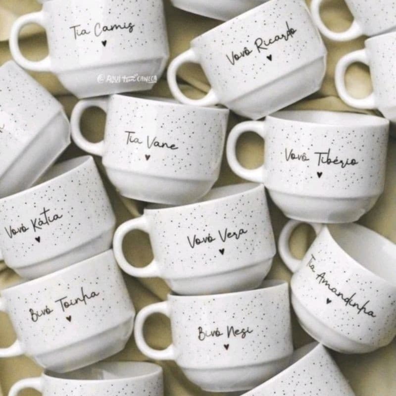 Xícaras Personalizadas Casamento/Batizado/Empresas
