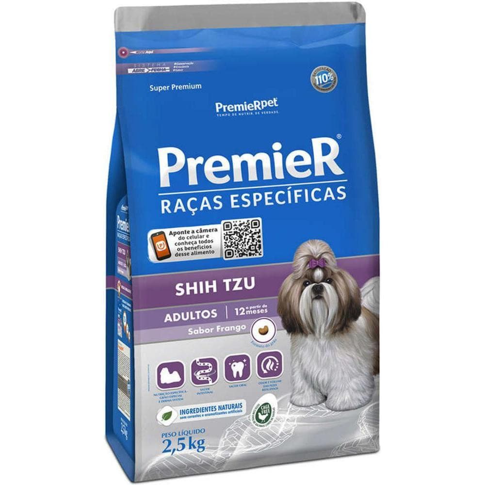 Ração Premier Pet Raças Específicas Shih Tzu Adulto 2,5kg