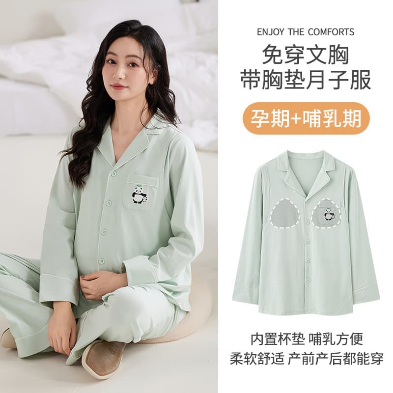 Xiyue atacado roupas de confinamento imitação de algodão de manga comprida com almofada de peito fixa cor sólida simples