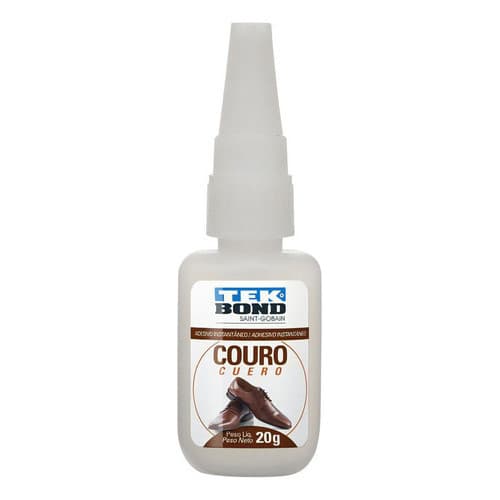Cola Tenis Borracha Couro Tekbond Bico Anti Entupimento 20g Cor Transparente