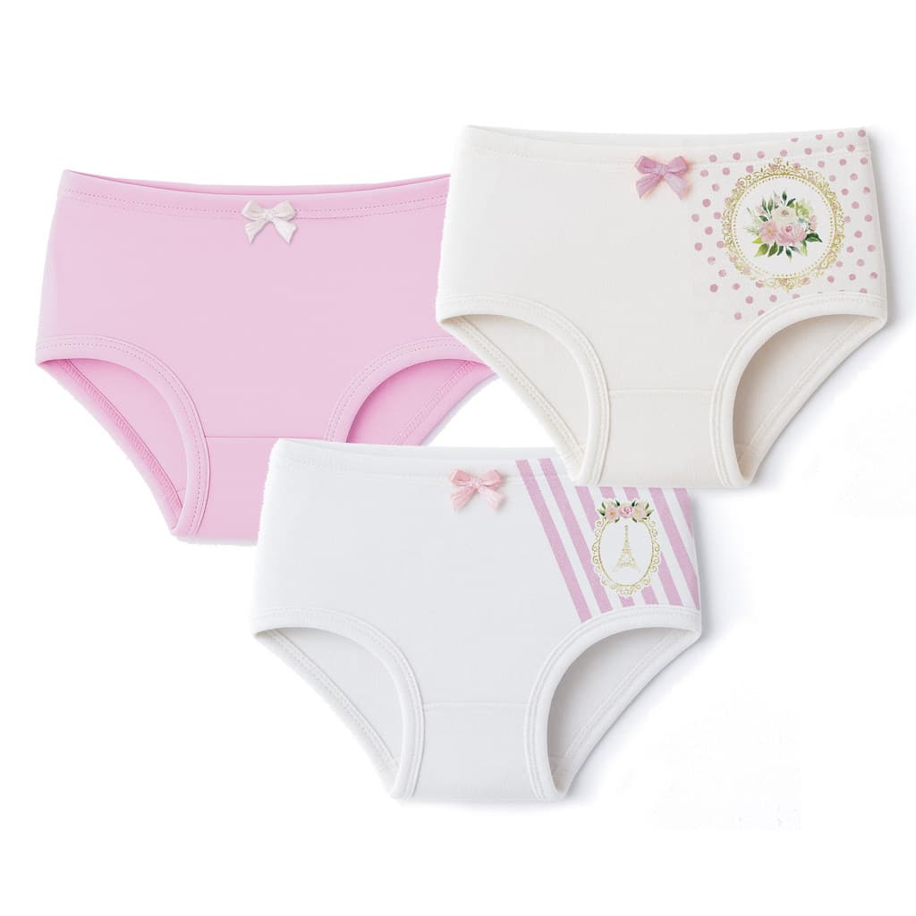 Kit com 3 Calcinhas Infantis Cotton Comfort macias e Confortáveis | Lacatuy Kids