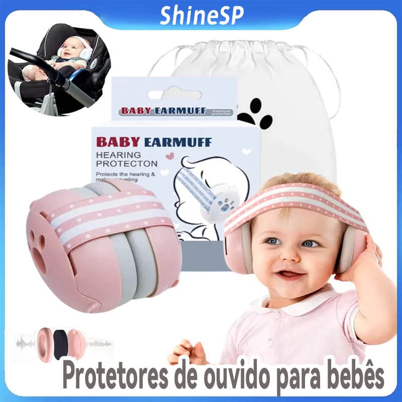 Protetores De Ouvido Com Cancelamento De Ruído Para Bebês Crianças-Proteção Auditiva Dormir E Aprender A Andar