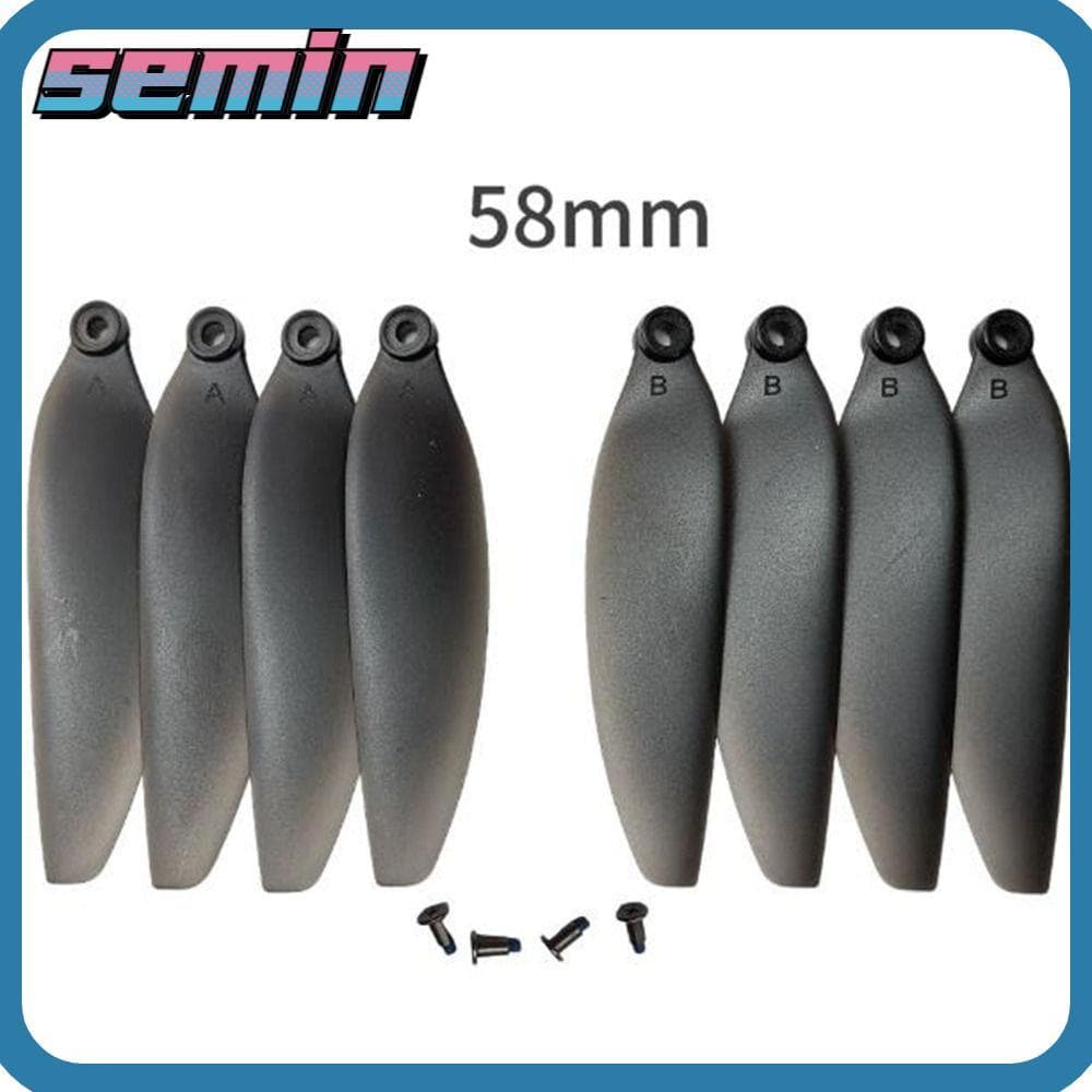 Lâminas De Hélice Dobráveis SEMIN , Peças Pretas De Drone De Controle Remoto De 58 Mm/66 , Lâmina Sobressalente De Quadr