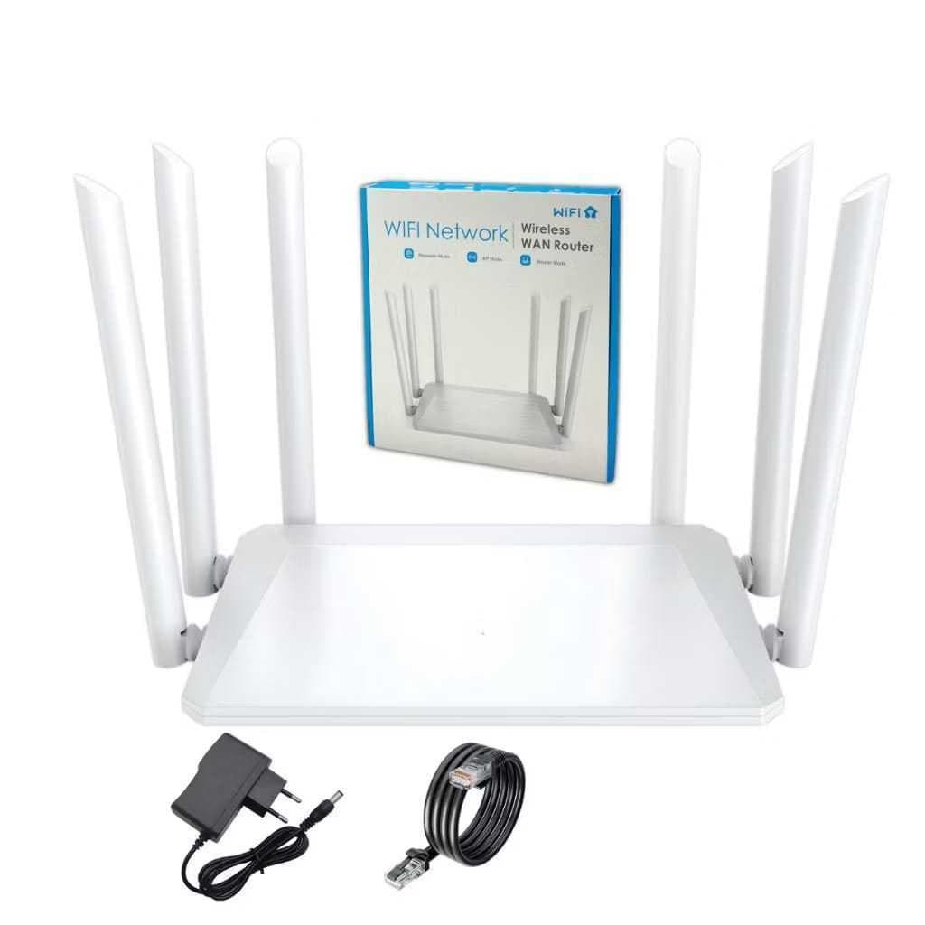 Roteador Wireless Dual Band 5Ghz/2.4Ghz 300Mbps com 6 Antenas KP-RW403/G