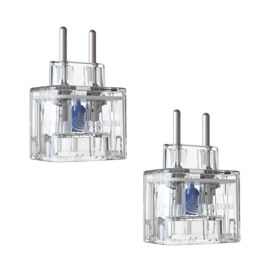 Kit com 2 Pocket 2 Pinos 10a - Dps Plug Clamper LCF - Transparente