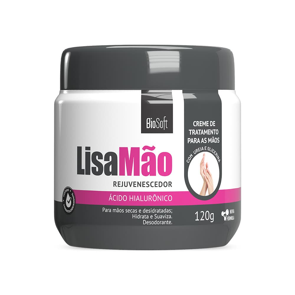 Creme Hidratante para as mãos Lisa Mão Ácido Hialurônico 120g