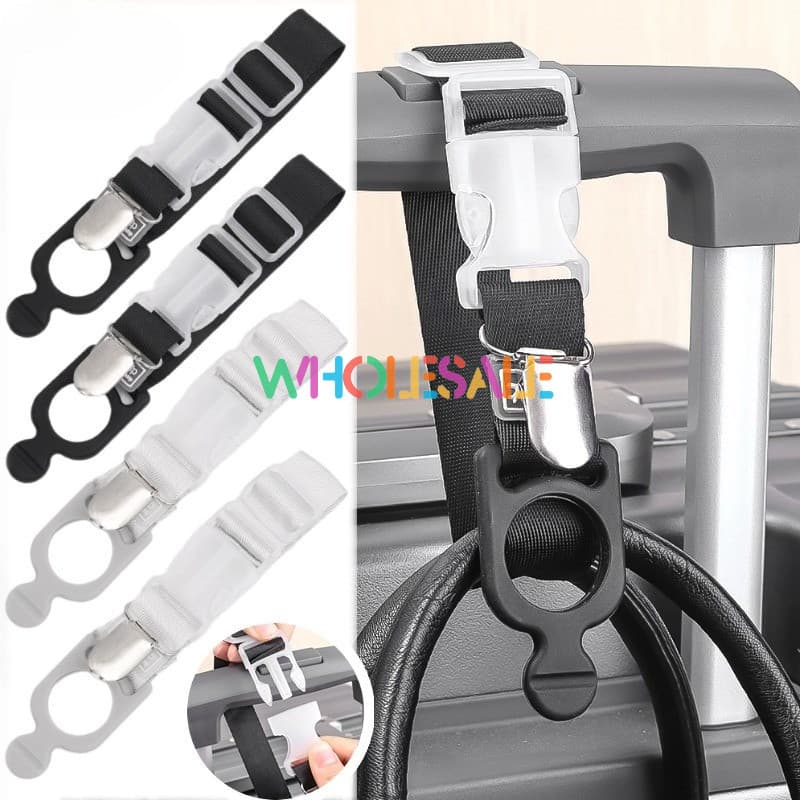 [Preço De Atacado] Cintos De Mala Ajustáveis-Alça De Bagagem De Viagem Multiuso Com Fivela Telescópica Suspensa-Ganchos