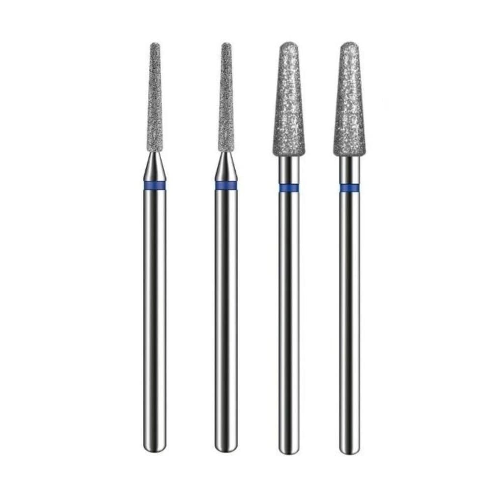 Kit Broca Ponta Diamantada n°718/720/Esférica 4mm e Tungstênio Profissional  para cutilagem Russa