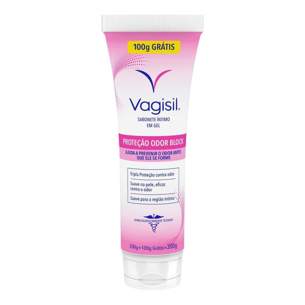 SABONETE ÍNTIMO EM GEL VAGISIL PROTEÇÃO ODOR BLACK 300G