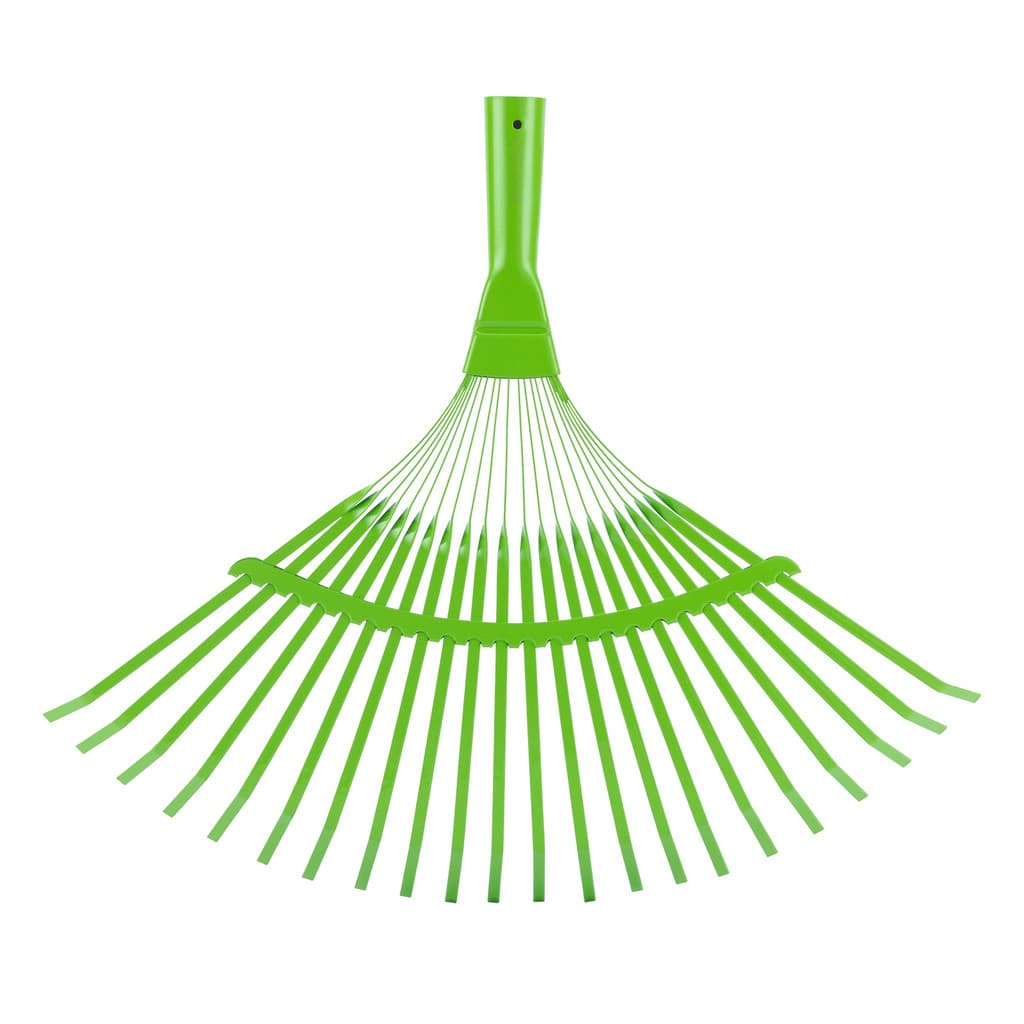 VASSOURA PARA GRAMA E JARDIM METALICA REGULAVEL, 430 X 365MM, 22 DENTES, SEM CABO, 1 PC // PALISAD