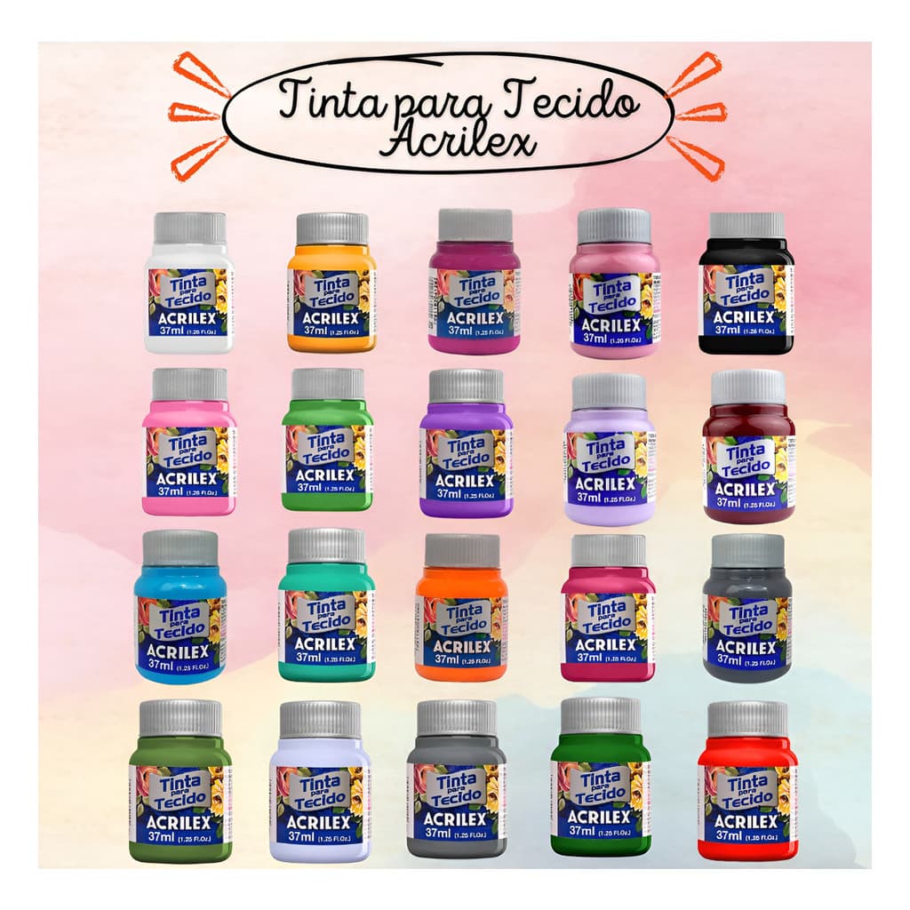 Tinta Para Tecido 37 Ml - Acrilex