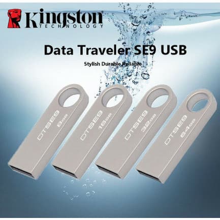 Kingston 2TB DataTraveler SE9 USB 2.0 16GB 32GB 64GB 128GB Flash Memory Stick Pen Drive Unidades De Metal
