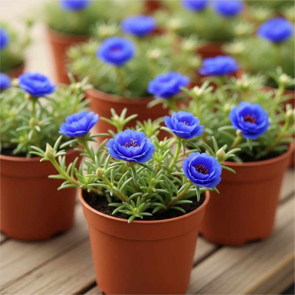 pacote Sementes flor onze horas  azul dobradas