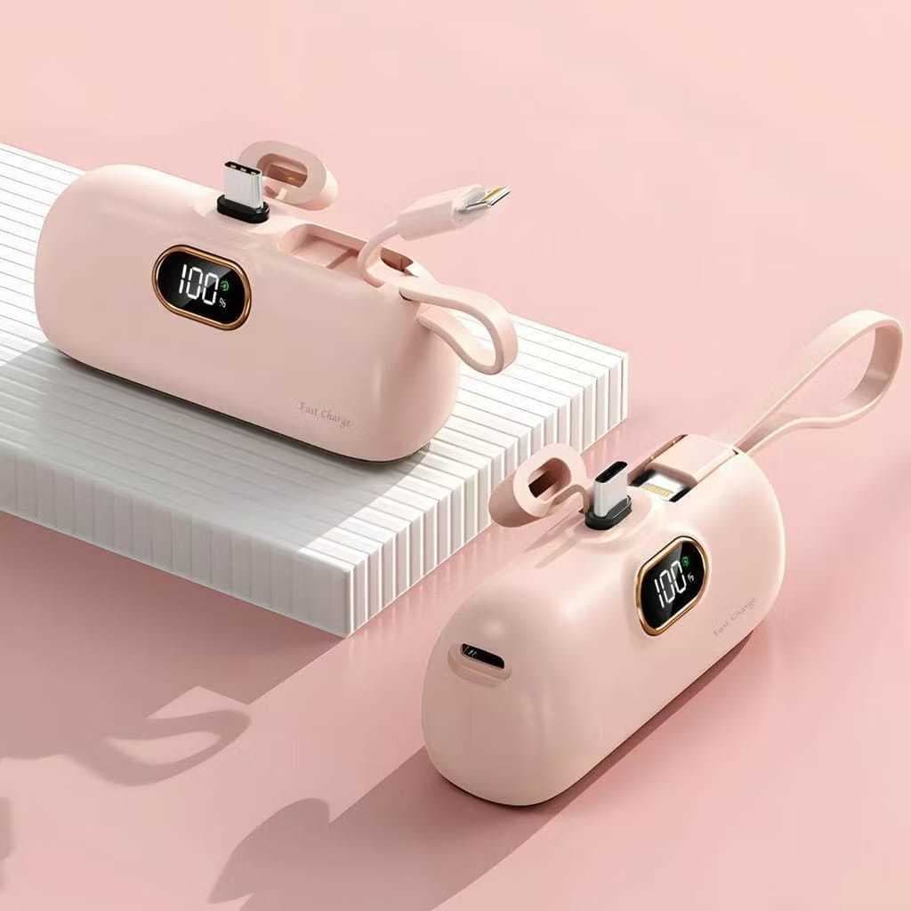 Mini Power Bank Cápsula Criativa Compatível iPhone/android 5000mah Peining Alex