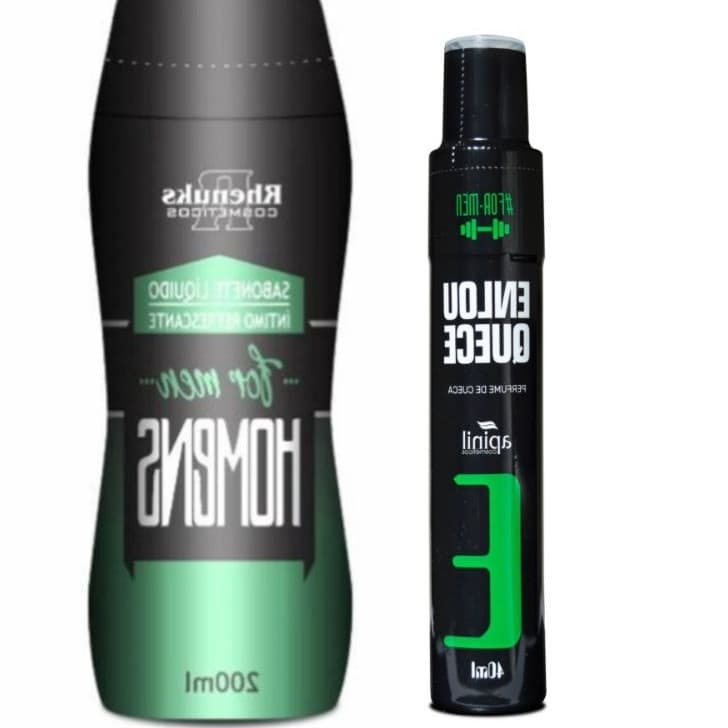 Kit Íntimo P/ Homens (Enlouquece) 1 Sabonte Líuqido + 1 Perfume de Cueca