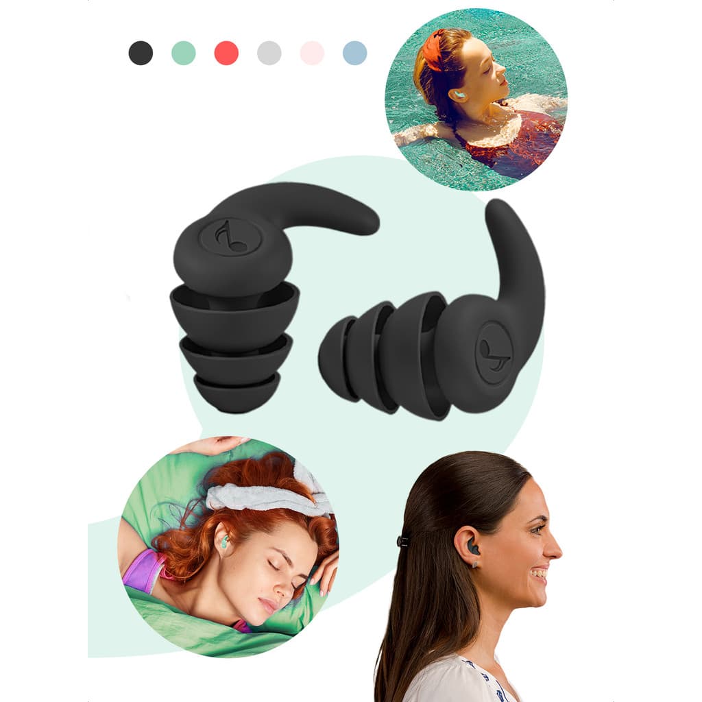 Kit Tampão Ouvido 2 Pares Protetor Auricular Dormir Natação