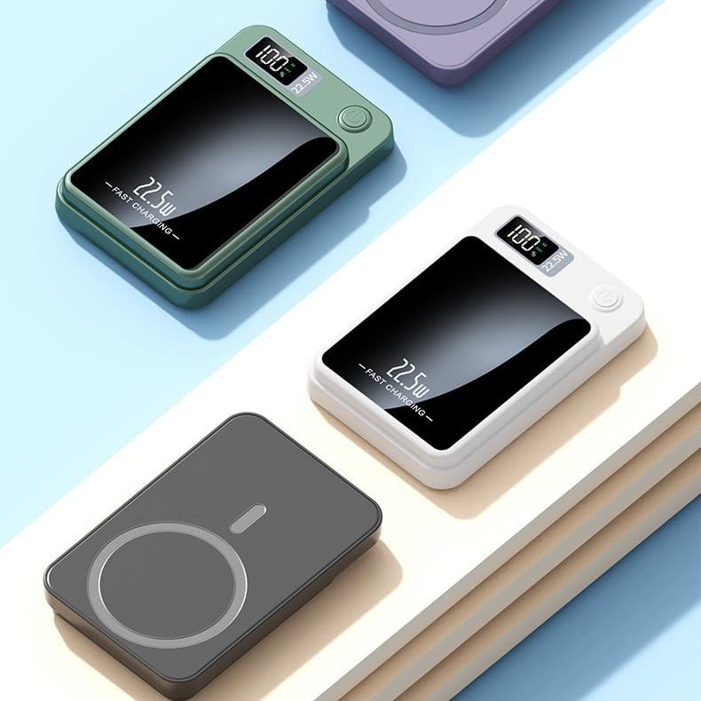 Carregador Portátil Para Iphone Indução Magsafe Powerbank 10000 mAh Battery Pack