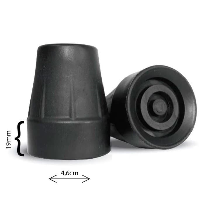 Ponteira de Borracha Para Muleta Canadense Bengalas ou Auxiliar 19mm UNIDADE