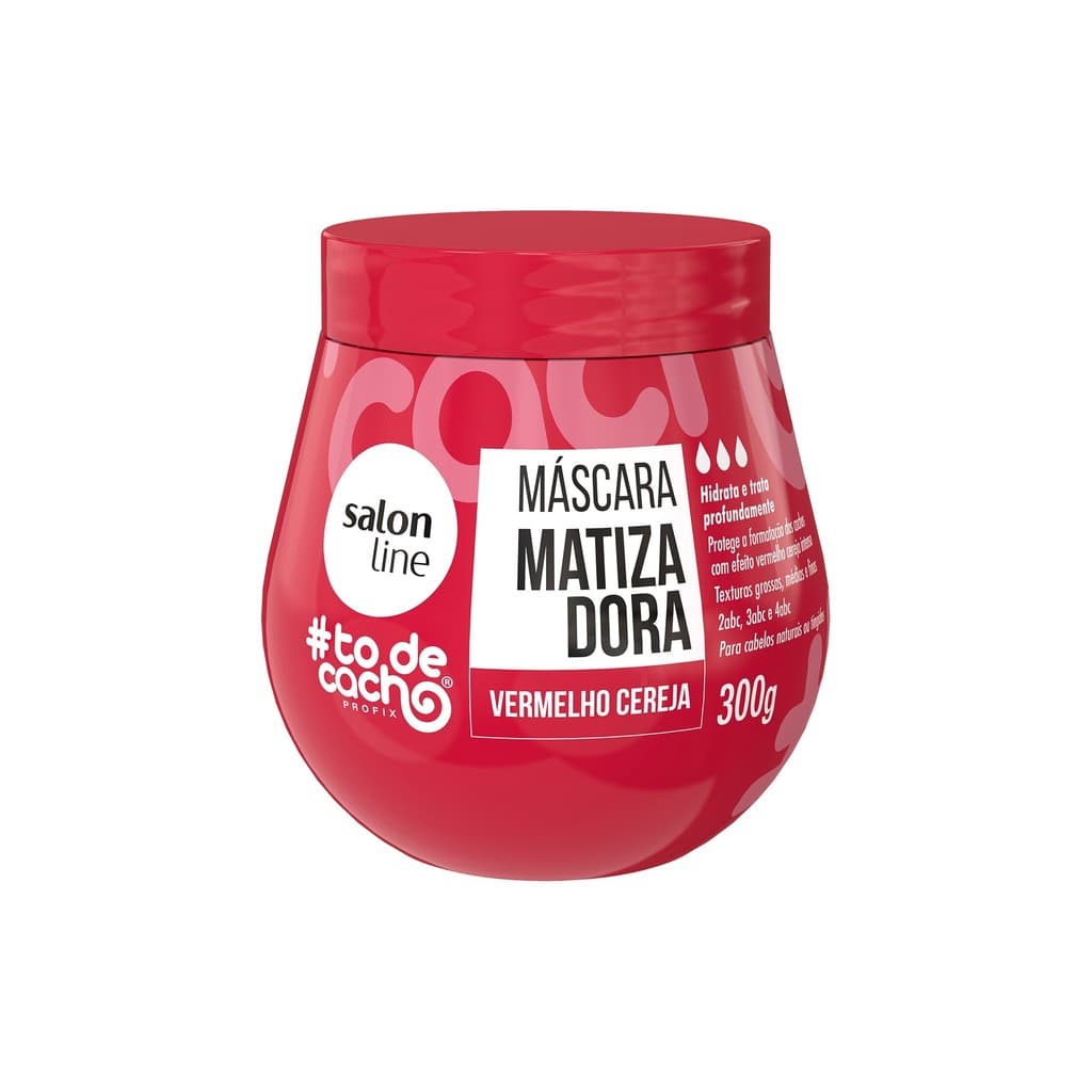 Máscara Matizadora #todecacho Vermelho Cereja 300g