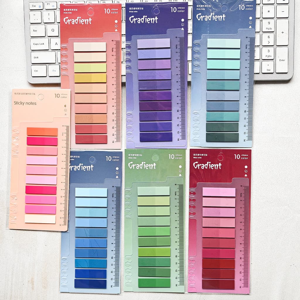 200pcs Morandi Color PET Nota Adesiva