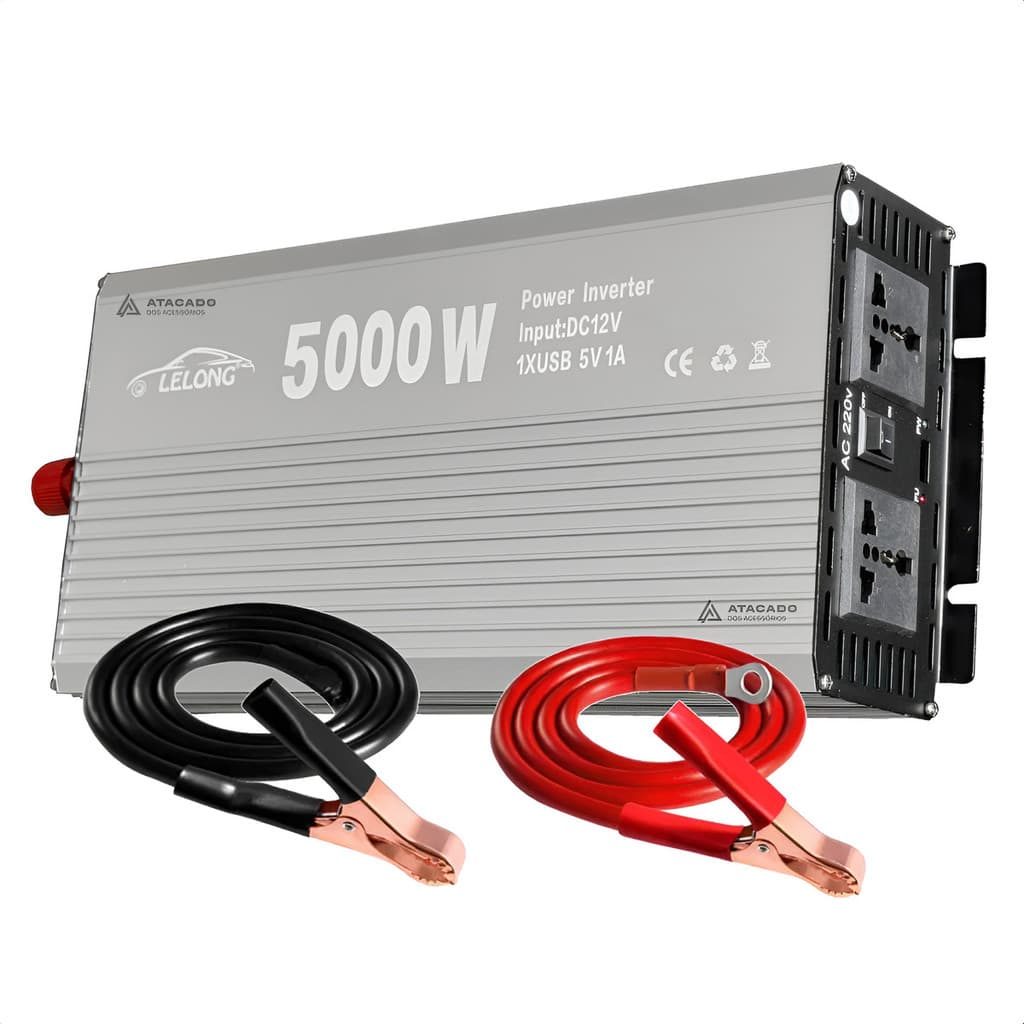 Inversor 12v P/ 220v ou 110 5000w Conversor Tensão Veicular 