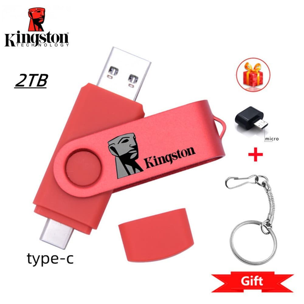 Unidade flash De 2TB 3 Em 1 OTG USB Tipo C/Micro Drive 1TB 512gb 256gb Pendrive Pen De Alta Velocidade Para Android IP 1