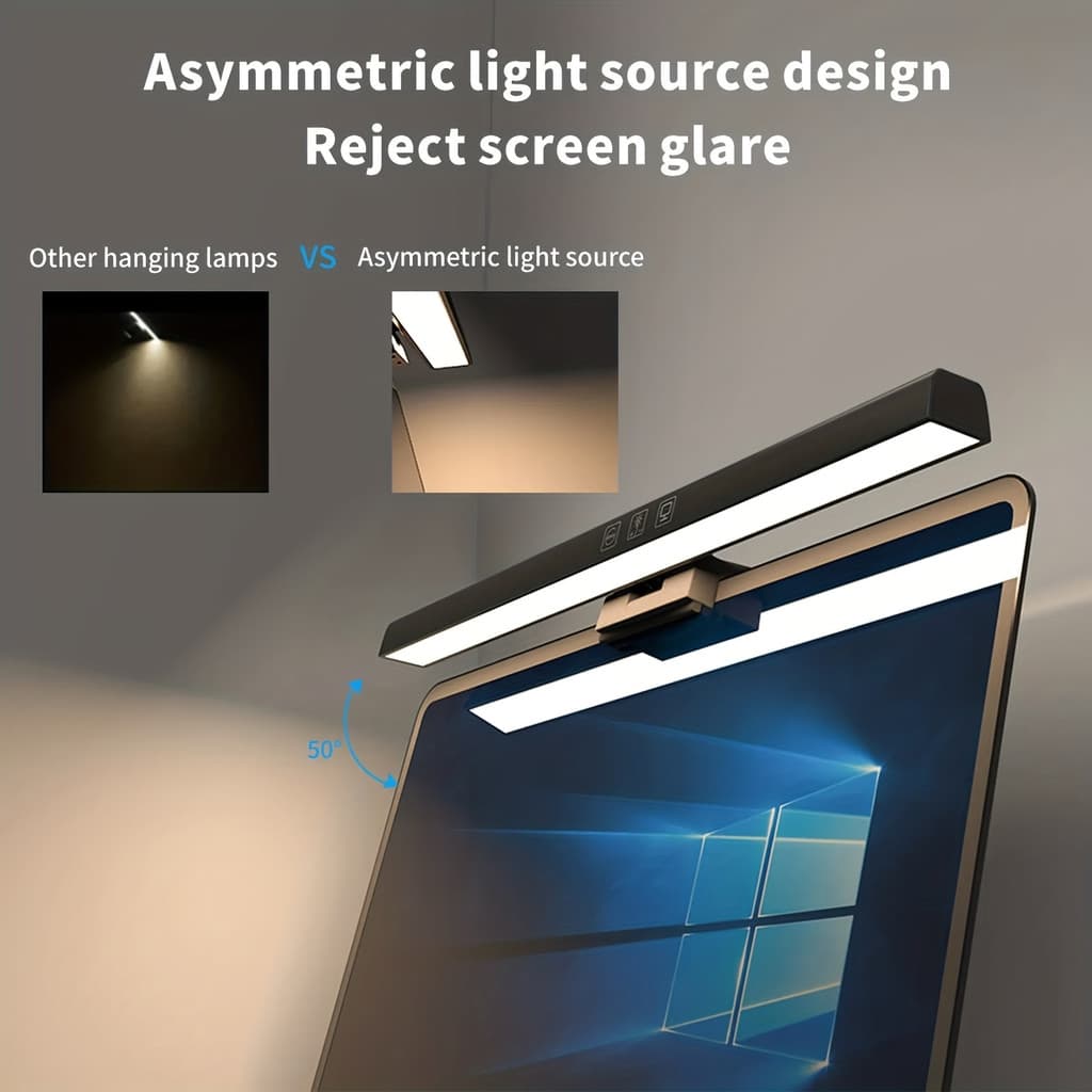 Luz Do Monitor 50Cm Do luz 3 Cor LED adequada para computador Desktop vivaloja_viva