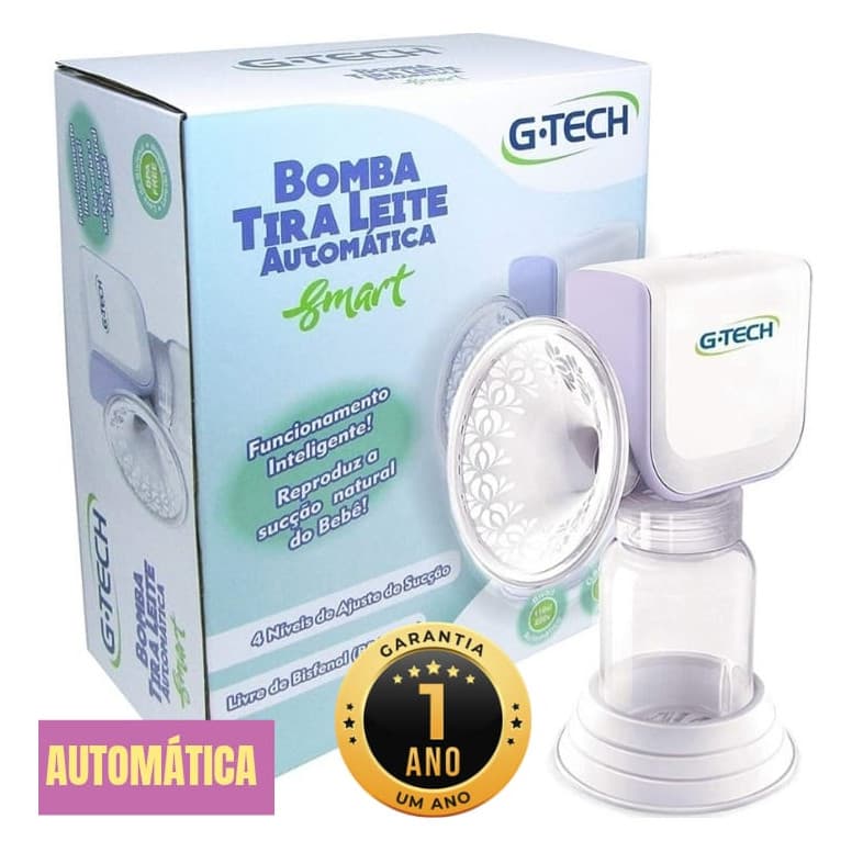 Bomba Tira Leite Materno Elétrica G-tech Automática Smart