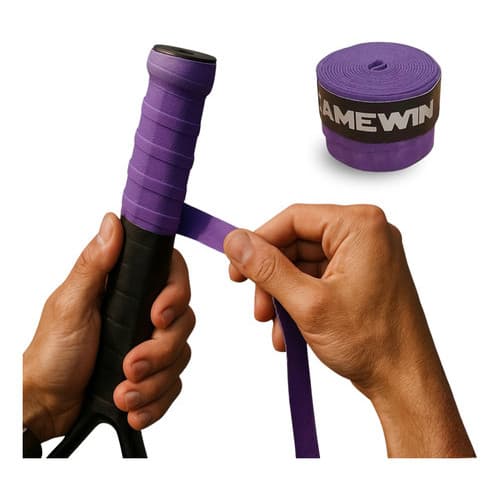 Kit C/3 Overgrip Para Raquete Beach Tennis Tênis Grips Cores Violeta-escuro