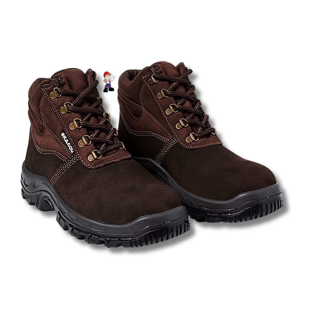 Bota de Segurança Nobuck Bracol 4031BAFN4400LL BAF Marrom Bico Pvc CA 40872