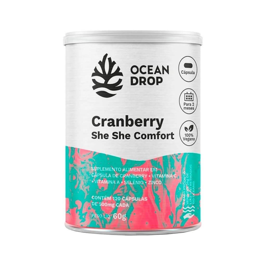 CRANBERRY SHE SHE COMFORT 120 CÁPSULAS - OCEAN DROP