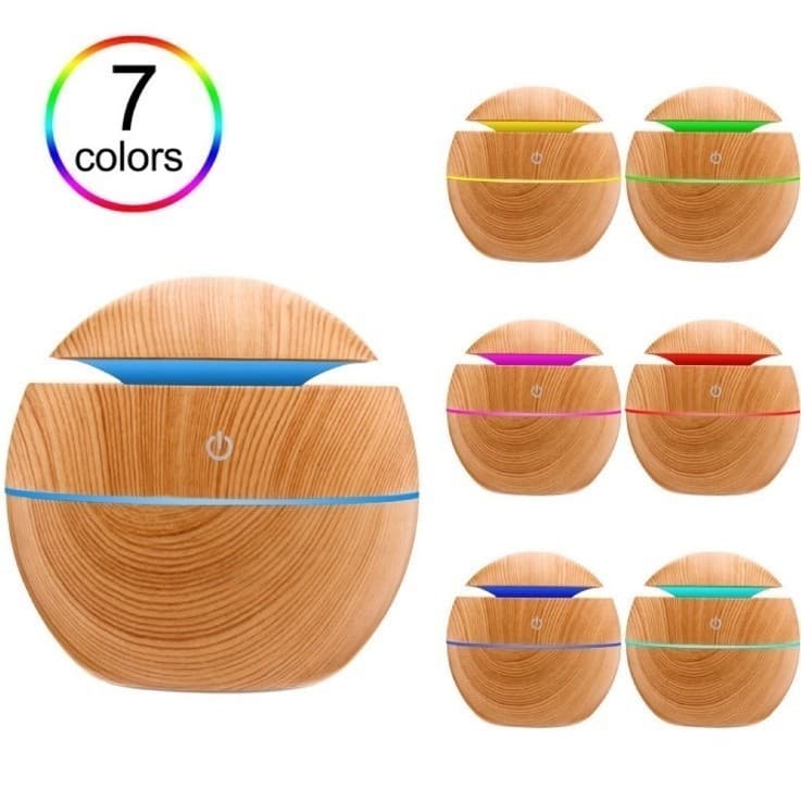 Umidificador Aromatizador Difusor Ultrassônico Luzes Ar130ml marisa