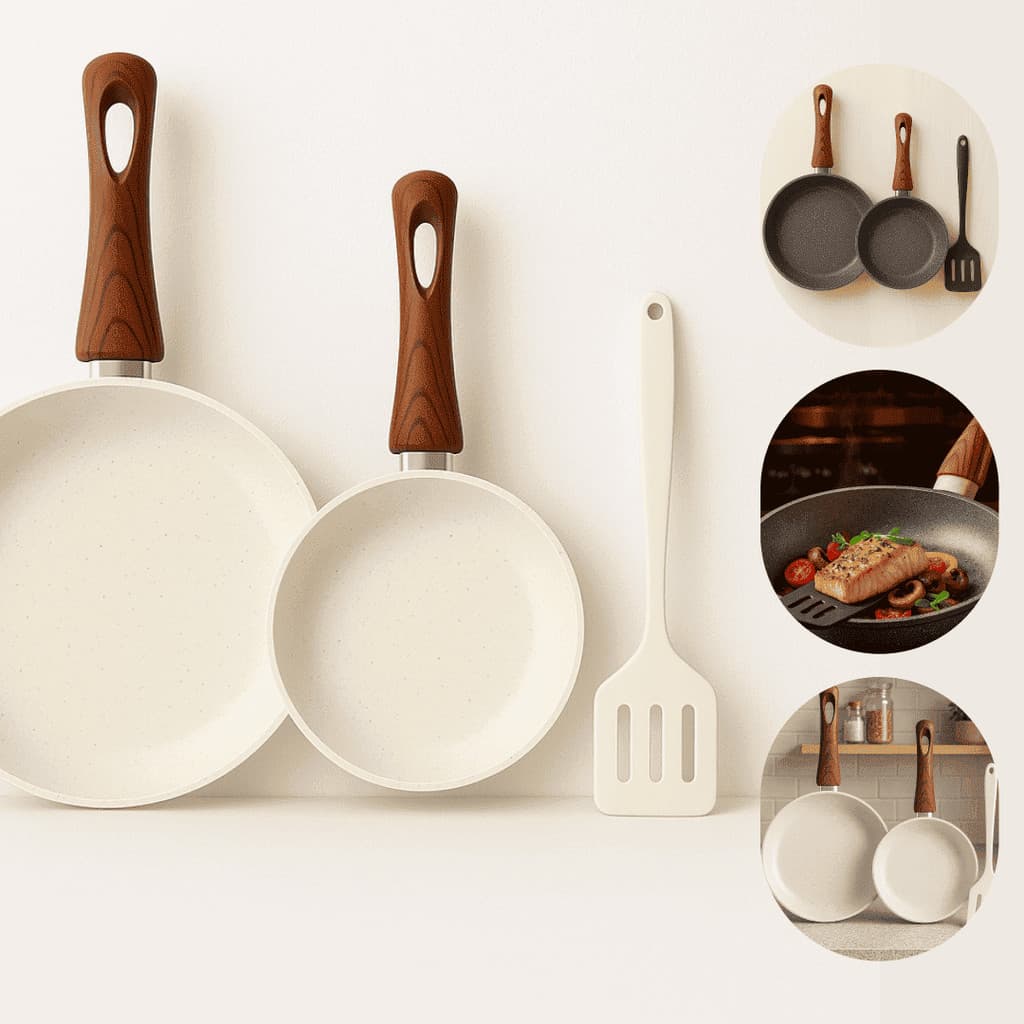 Frigideiras Ceramica Antiaderente Fogão Cooktop Indução Gás e Elétrico Profissional Top Premium