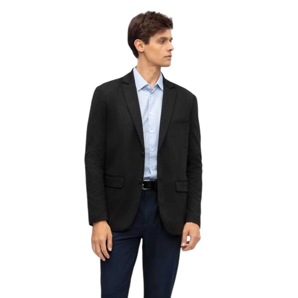Blazer Slim Hangar 33 Em Malha Preto