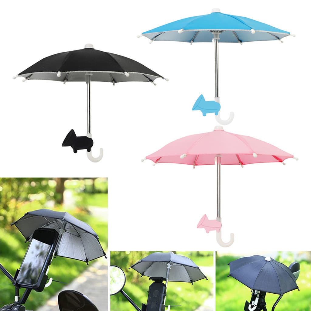 1 Peça Suporte de Guarda-chuva para Celular Tipo Ventosa para Motocicleta ao Ar Livre Capacete Pequeno à Prova d'Água Y7