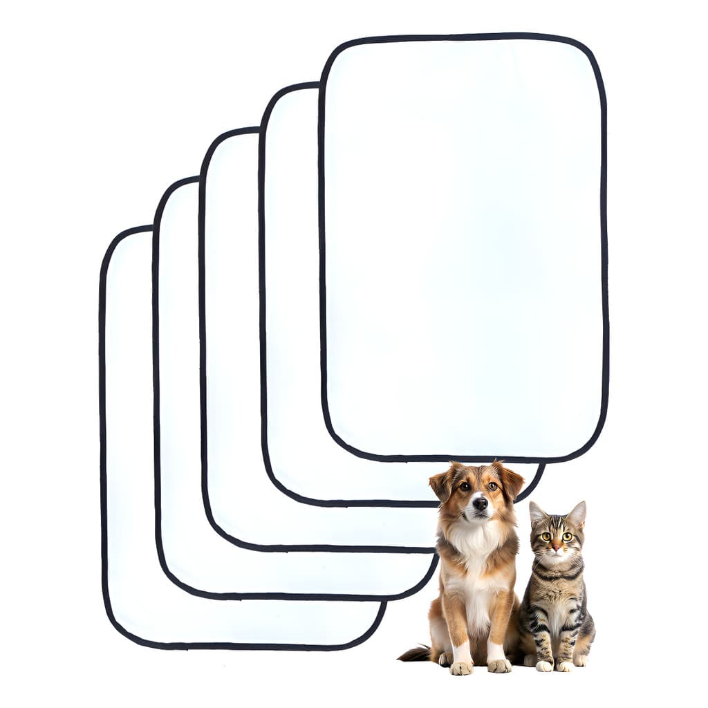 Tapete Higienico 80x60cm Kit 5 Lavavel Branco