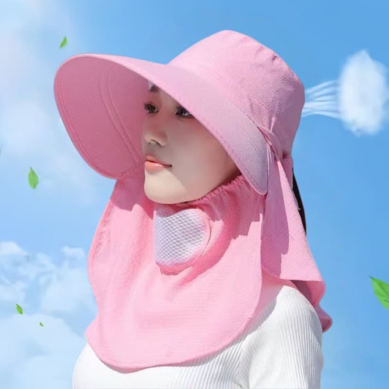 Primavera E Verão Protetor Solar Chapéu Senhoras Chá Chapéu Com Máscara Rrespirável