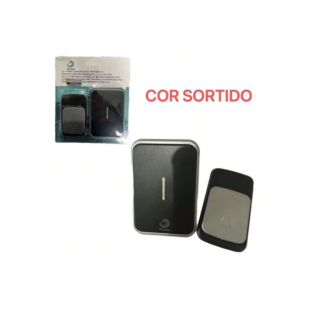 Campainha Residencial Wireless Sem Fio Resistente Água Wifi COR SORTIDO