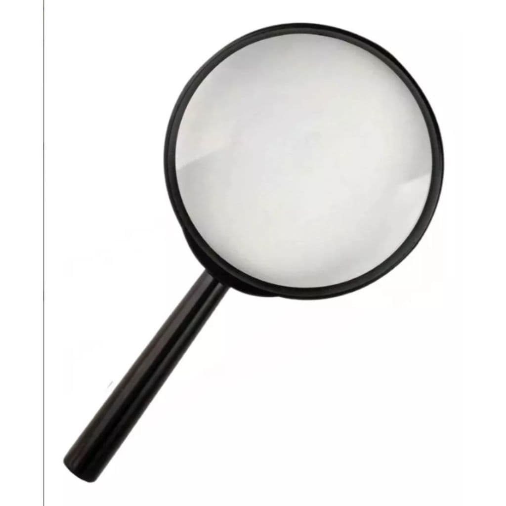 LUPA DE AUMENTO 10CM LENTE MANUAL LEITURA ESTETICA