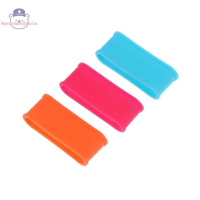 newsandrain 4 Pçs Silicone Raquete De Tênis Aperto Anel Alça Fechamento De Borracha Absorvente De Suor Banda Elástica Fi