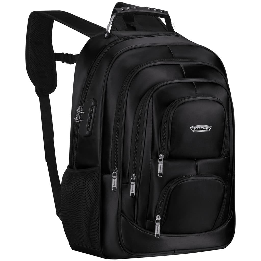 Mochila Masculina Grande Antifurto Impermeável USB com Cadeado e Cabo Aço para Notebook Viagem Trabalho