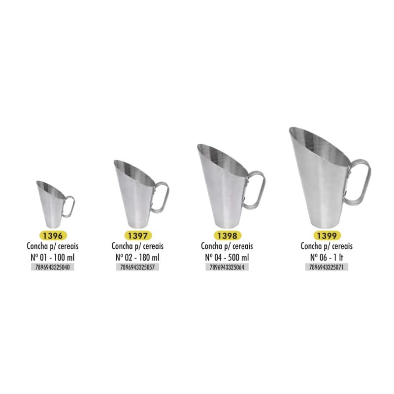 Concha P/ cereais 100ml/ 180ml/500ml/ 1Litro