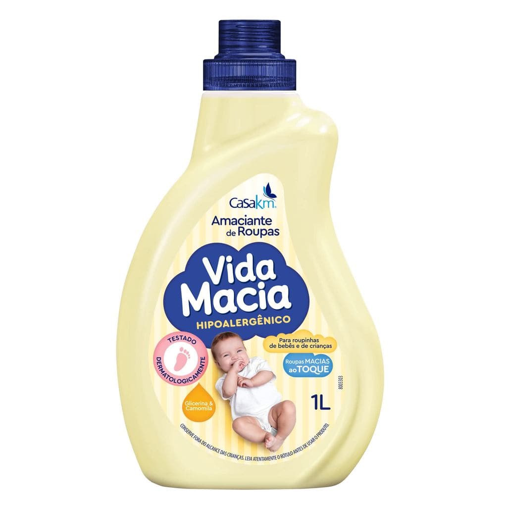 Amaciante Líquido Vida Macia Glicerina & Camomila Frasco 1 Litro