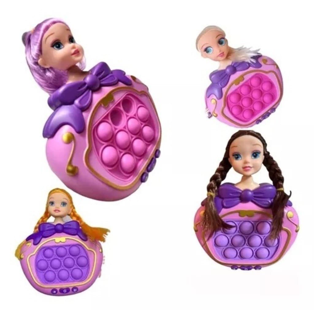 Pop It Eletrônico Boneca Princesas Brinquedo Anti Stress Adulto e Criança Sensorial " Promoção "